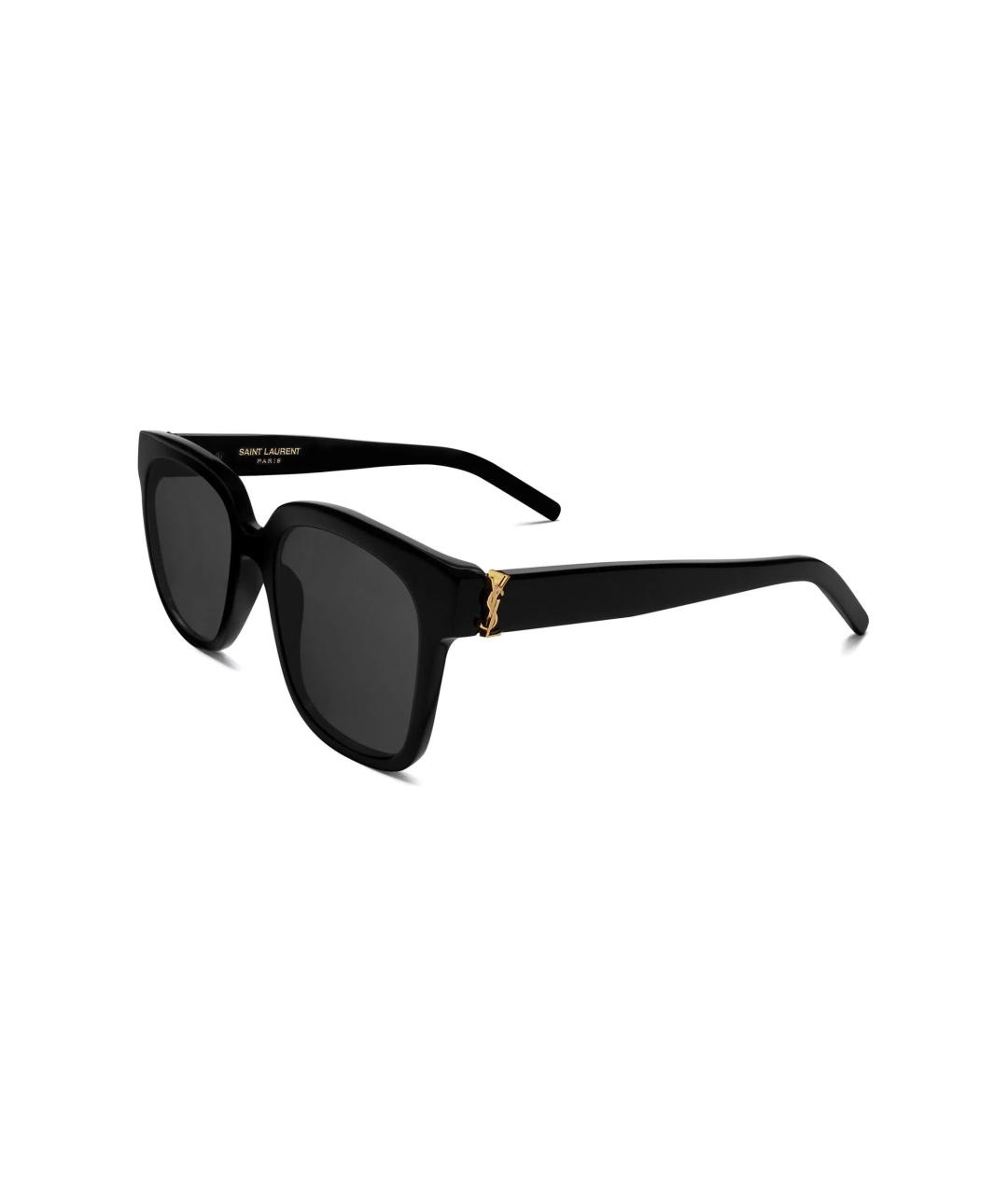 SAINT LAURENT Черные пластиковые солнцезащитные очки, фото 2