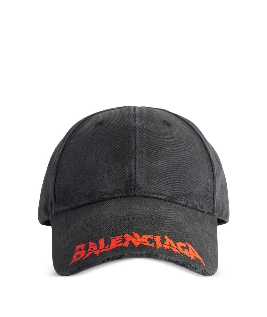 BALENCIAGA Черная хлопковая кепка/бейсболка, фото 1