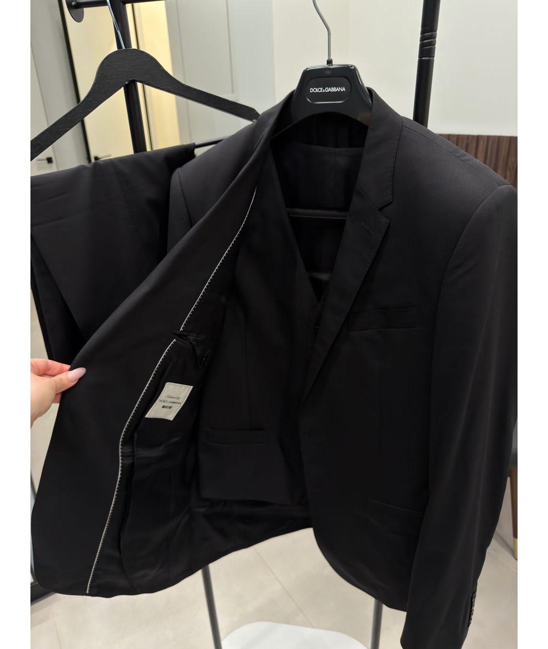 DOLCE&GABBANA Черный классический костюм, фото 8