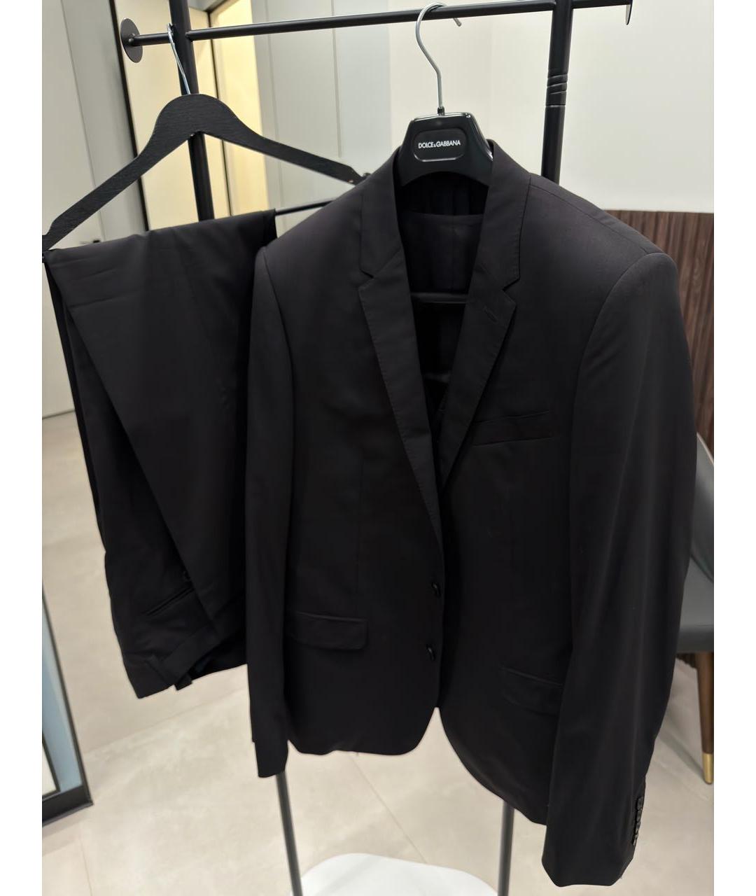 DOLCE&GABBANA Черный классический костюм, фото 7