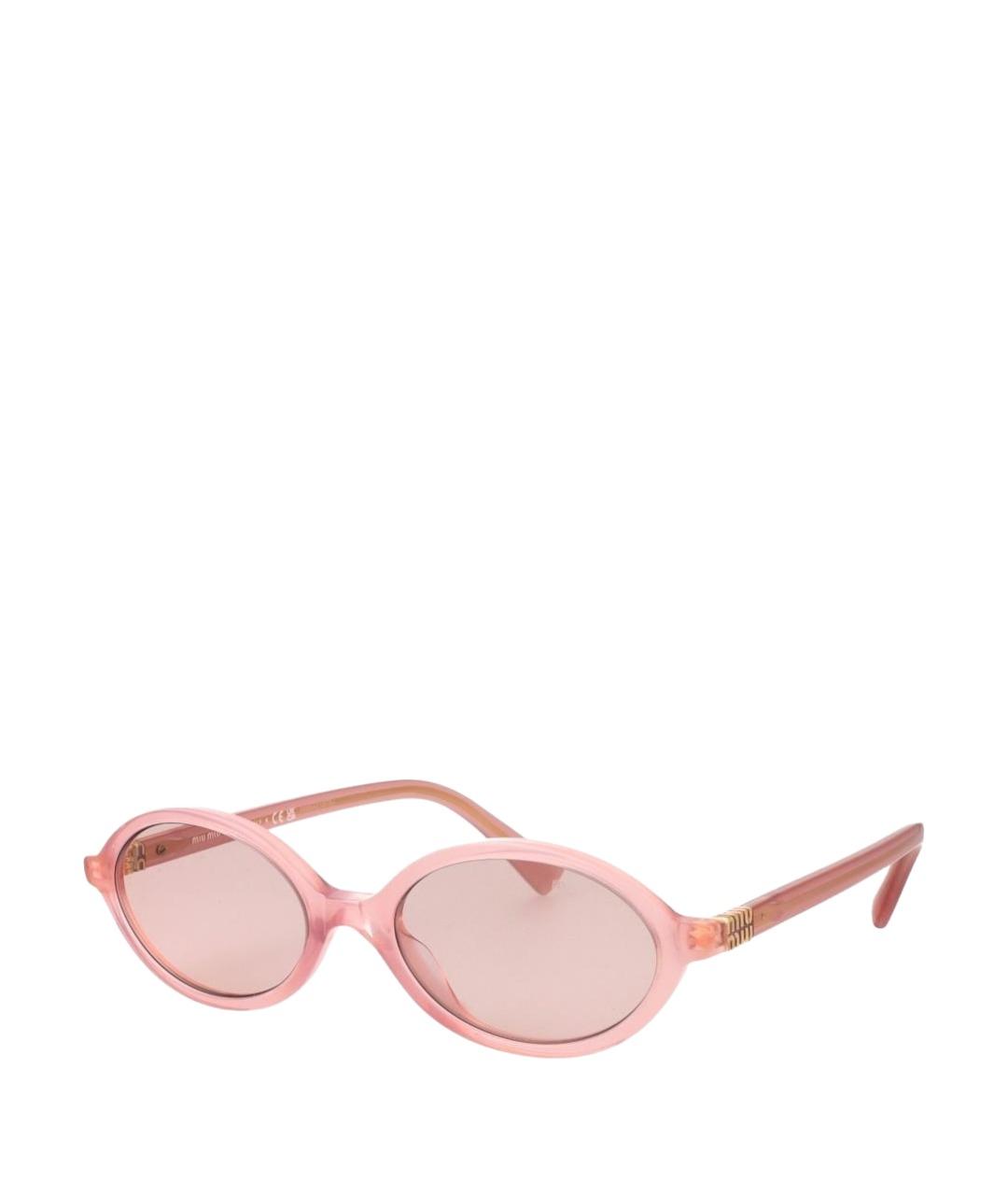 MIU MIU Розовые пластиковые солнцезащитные очки, фото 1