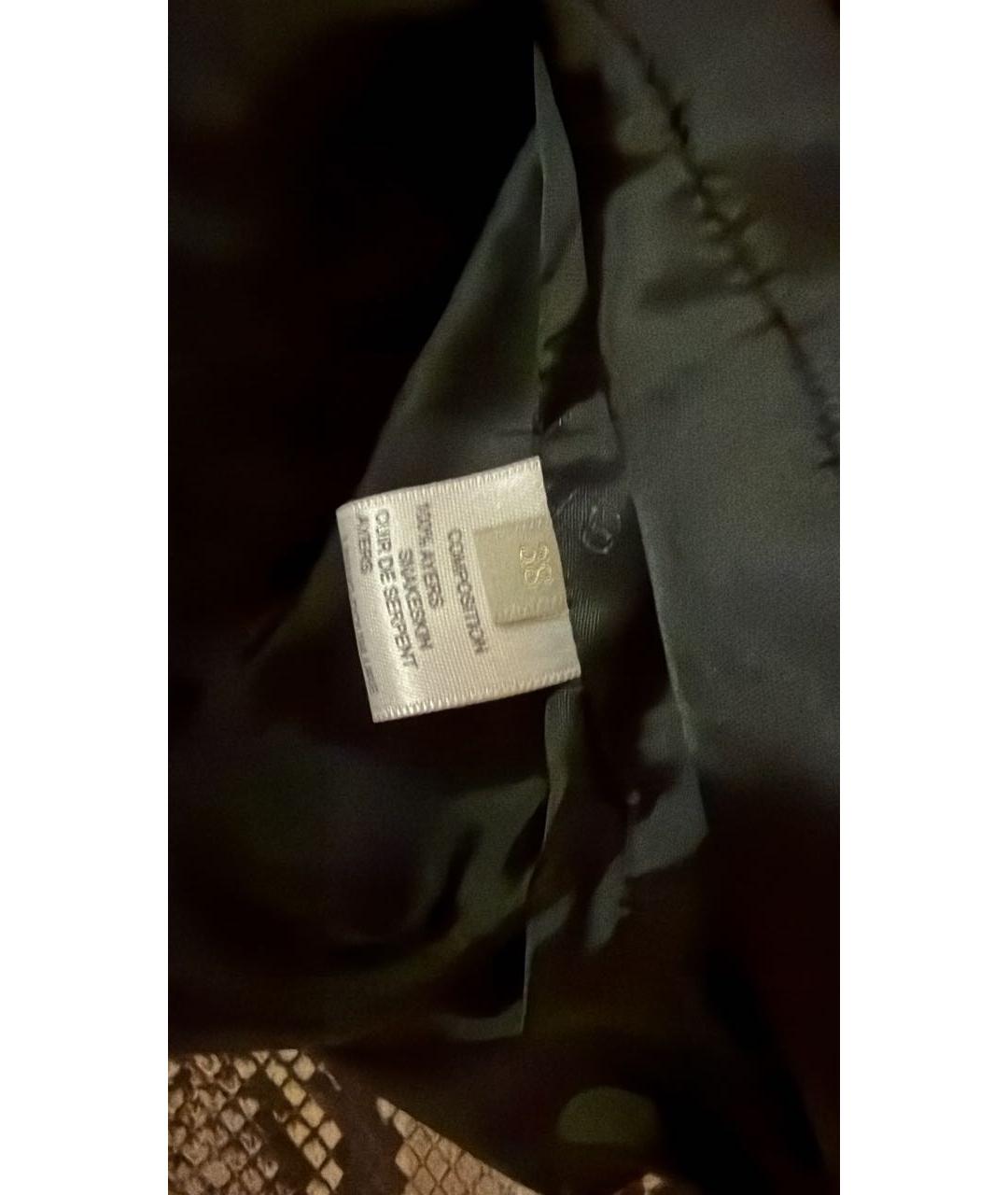 ELIE SAAB Бежевая куртка из кожи питона, фото 2