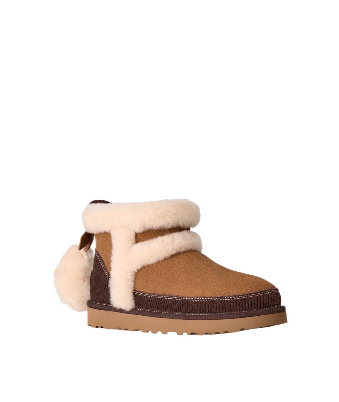 UGG Коричневые замшевые ботинки, фото 3