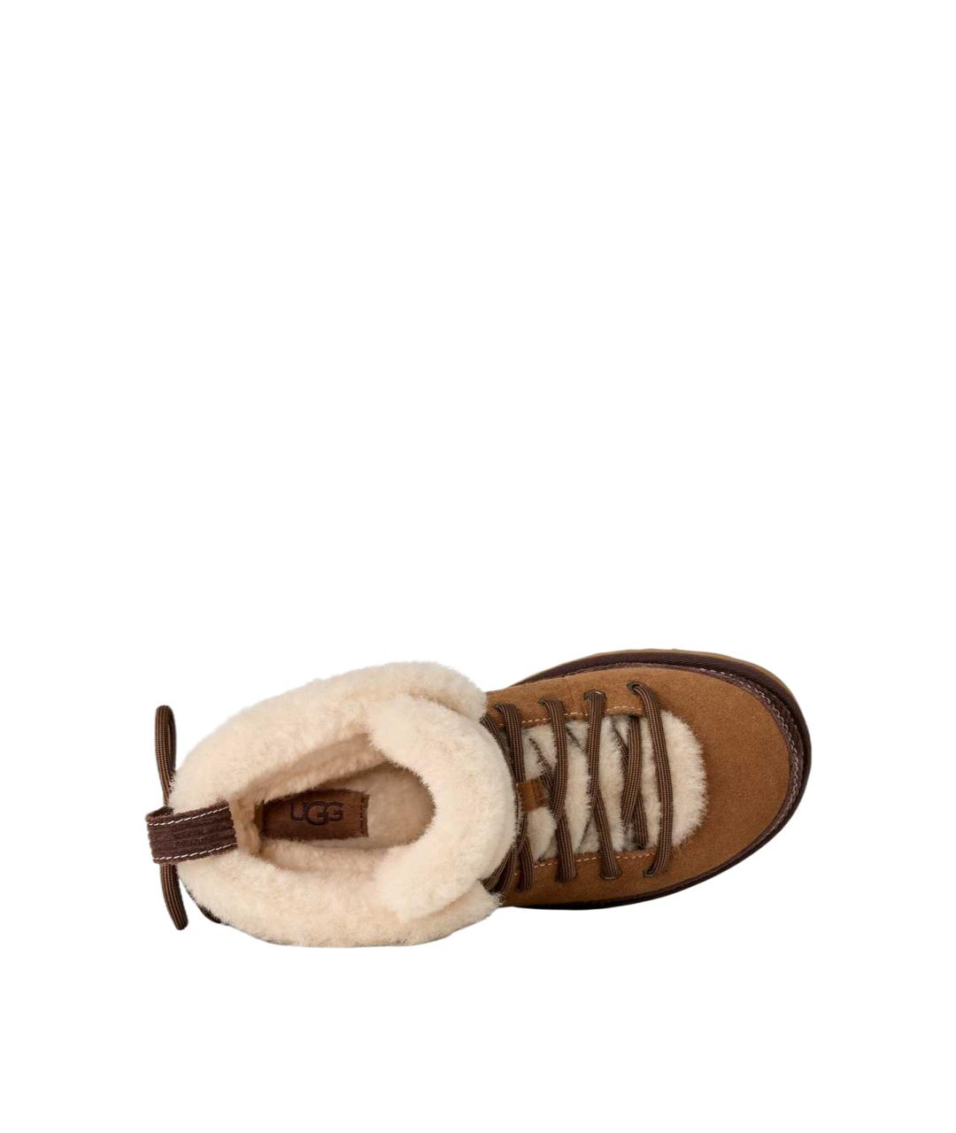 UGG Коричневые замшевые ботинки, фото 4