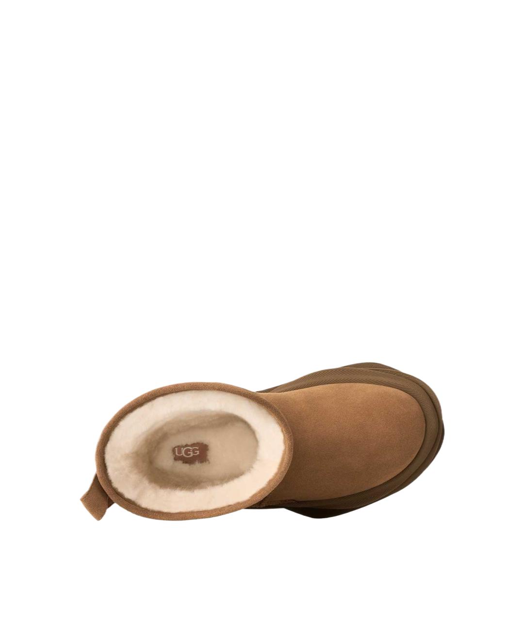 UGG Коричневые замшевые высокие ботинки, фото 3