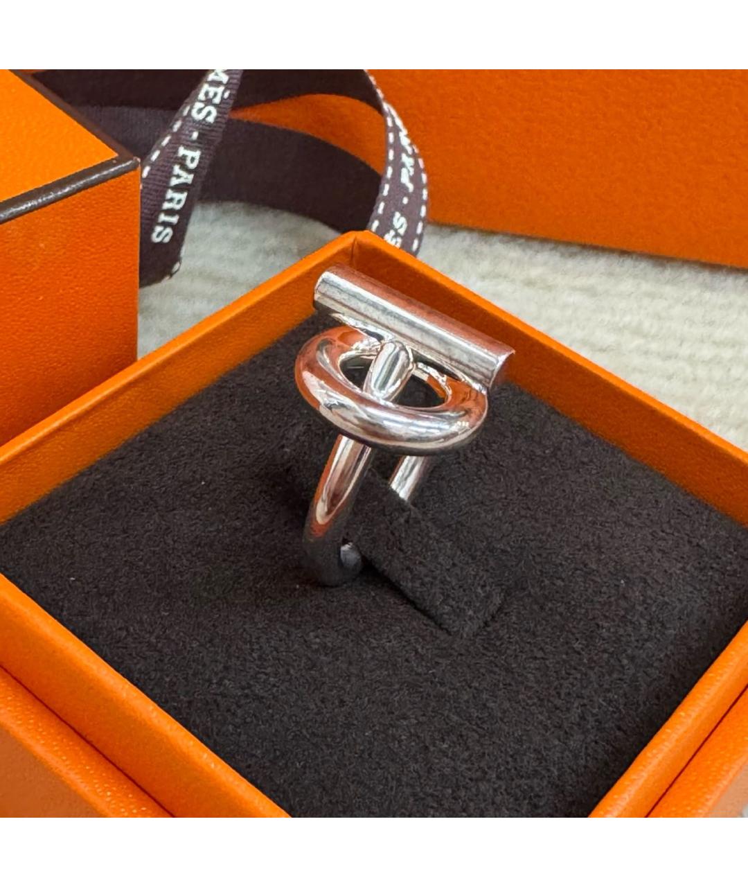 HERMES Серебряное кольцо, фото 2