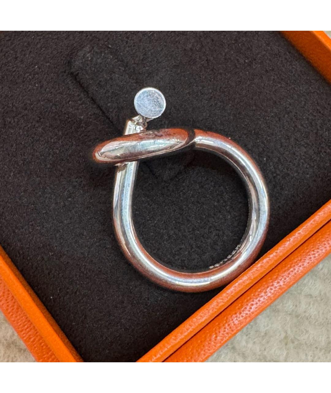 HERMES Серебряное кольцо, фото 3
