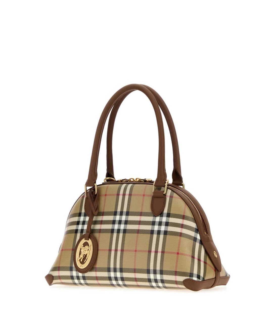 BURBERRY Бежевая сумка тоут из канвы, фото 2