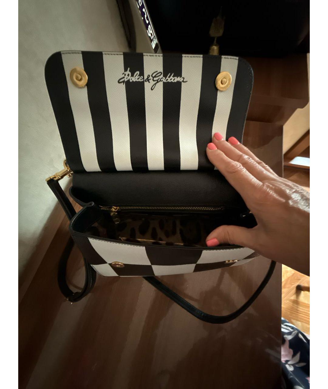 DOLCE&GABBANA Мульти кожаная сумка с короткими ручками, фото 4