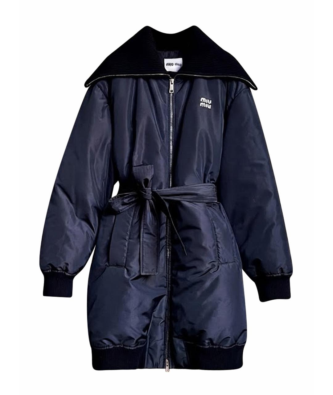 MIU MIU Черный пуховик, фото 1