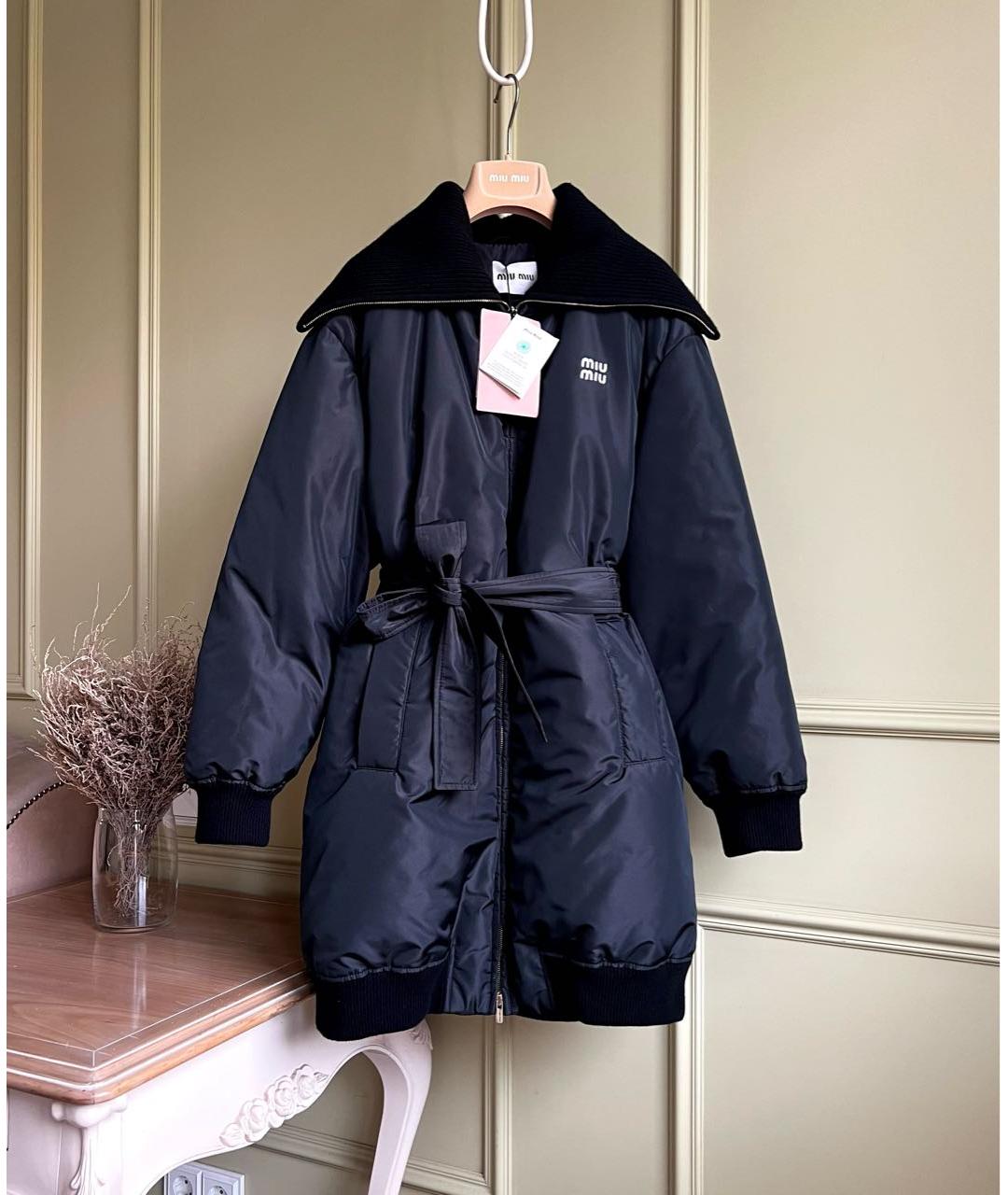 MIU MIU Черный пуховик, фото 9