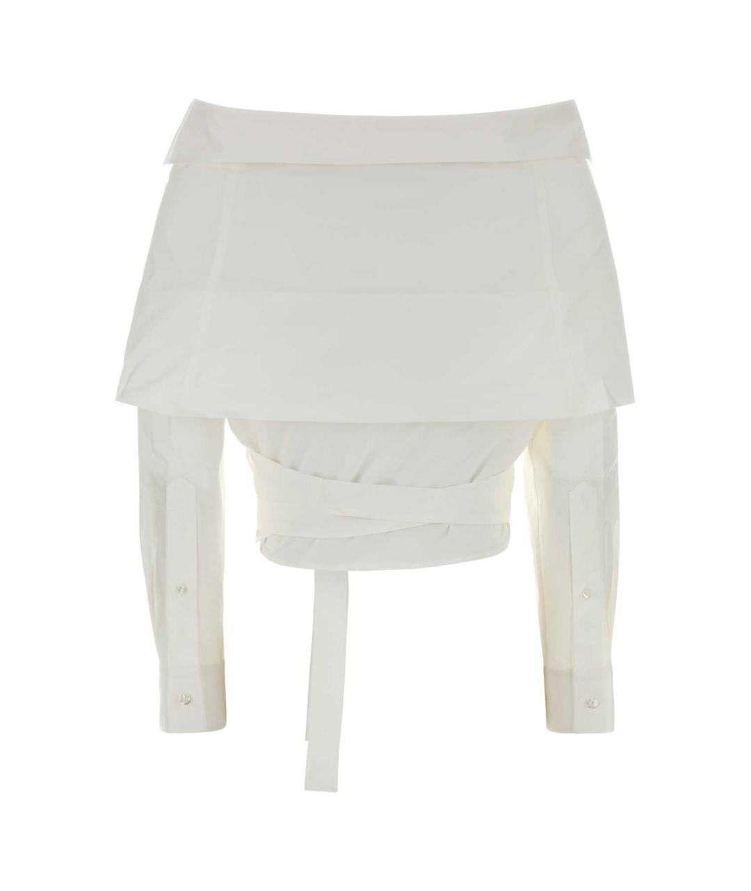 BALENCIAGA Белая хлопковая блузы, фото 2
