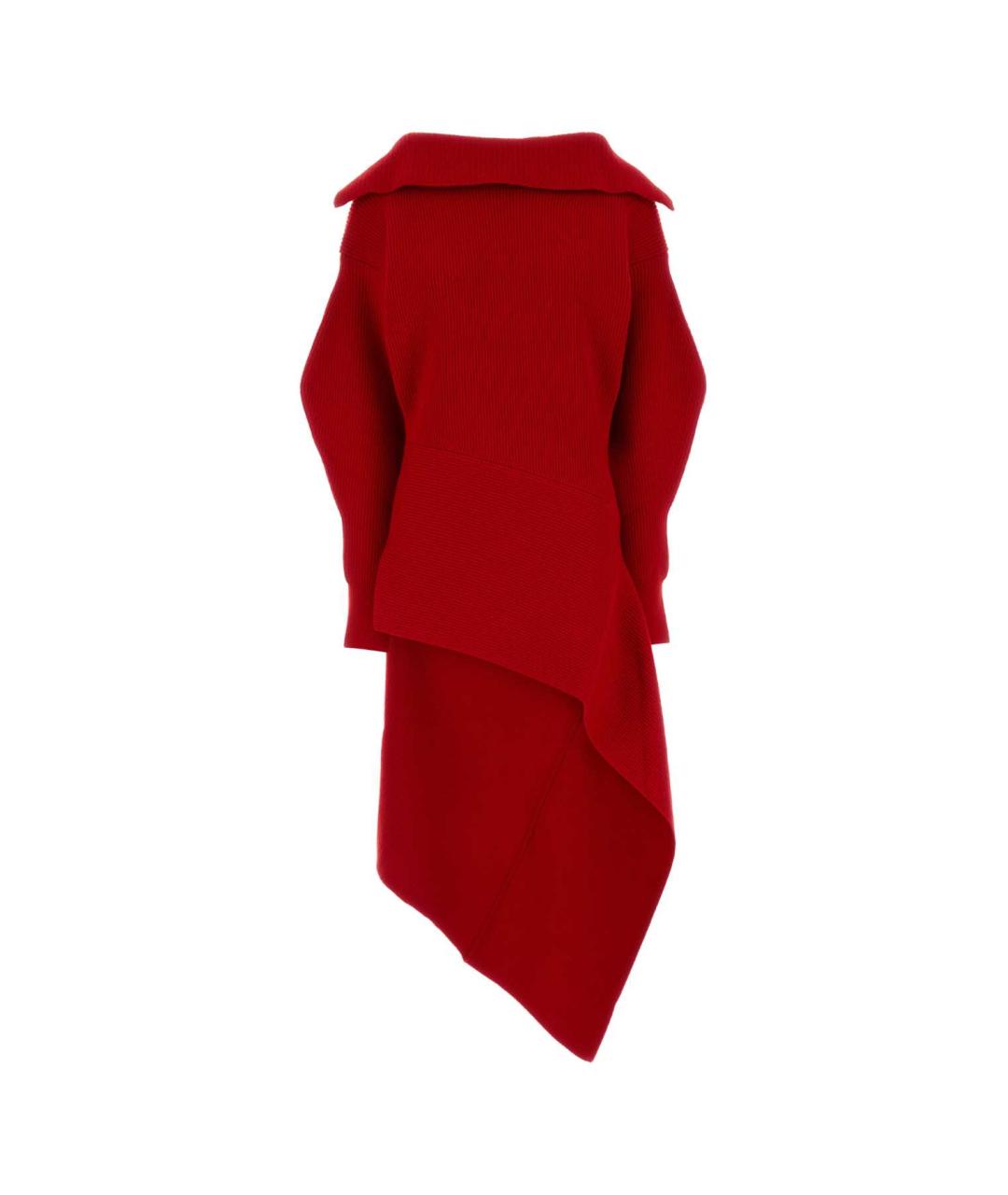 GIVENCHY Красное шерстяное повседневное платье, фото 1