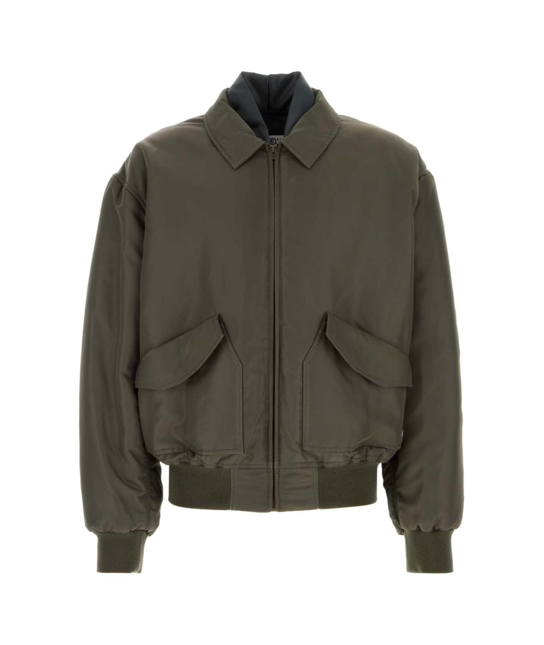 MM6 MAISON MARGIELA Зеленая полиамидовая куртка, фото 1