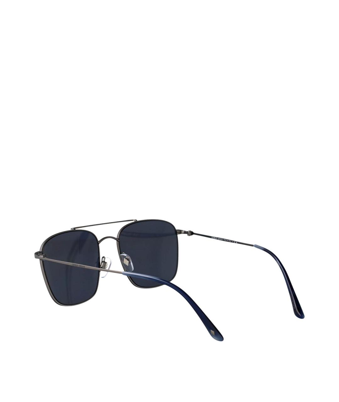 GIORGIO ARMANI Серебряные металлические солнцезащитные очки, фото 4