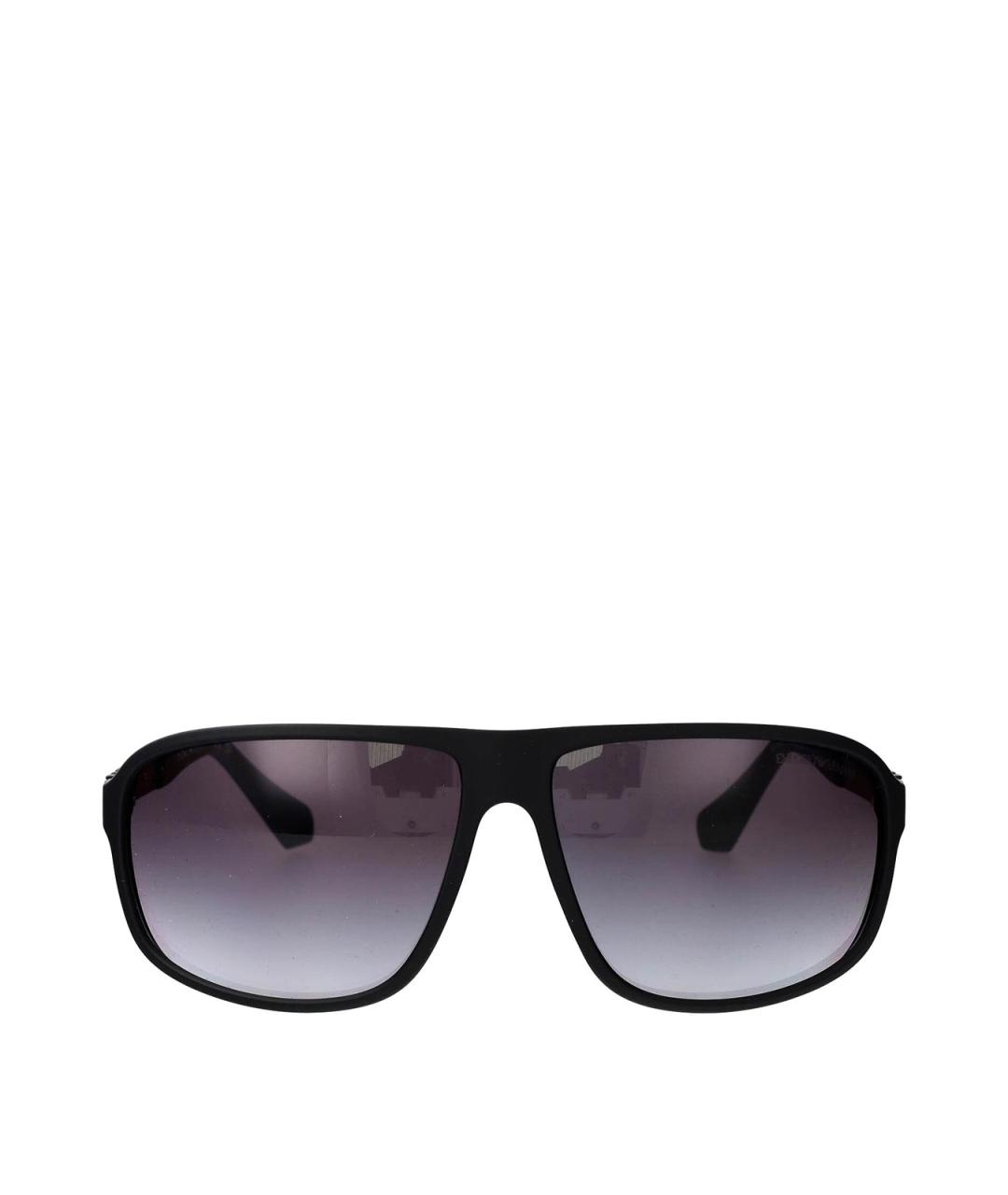 EMPORIO ARMANI Черные пластиковые солнцезащитные очки, фото 1