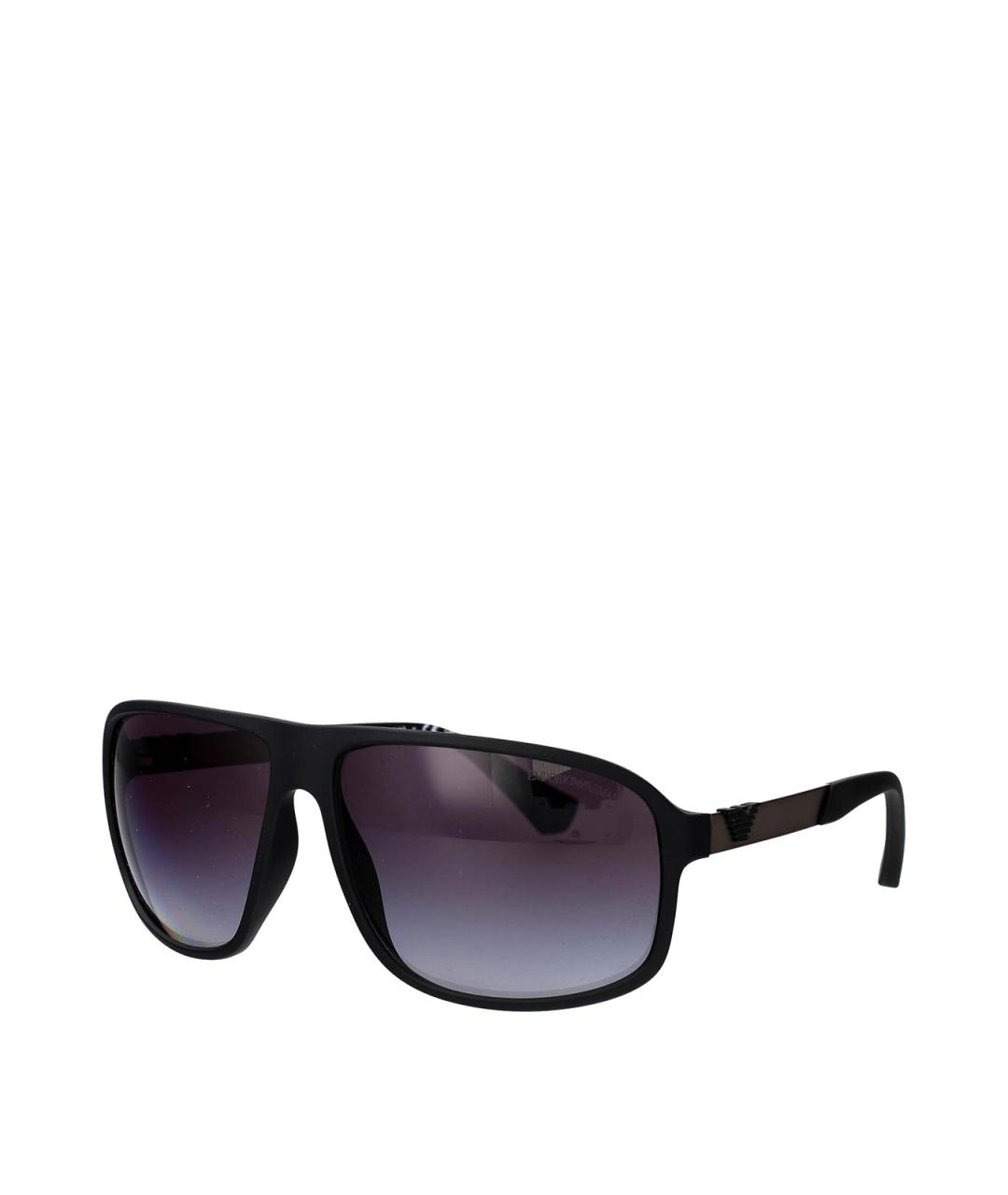 EMPORIO ARMANI Черные пластиковые солнцезащитные очки, фото 2