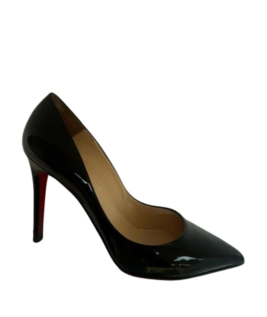 CHRISTIAN LOUBOUTIN Черные туфли из лакированной кожи, фото 1
