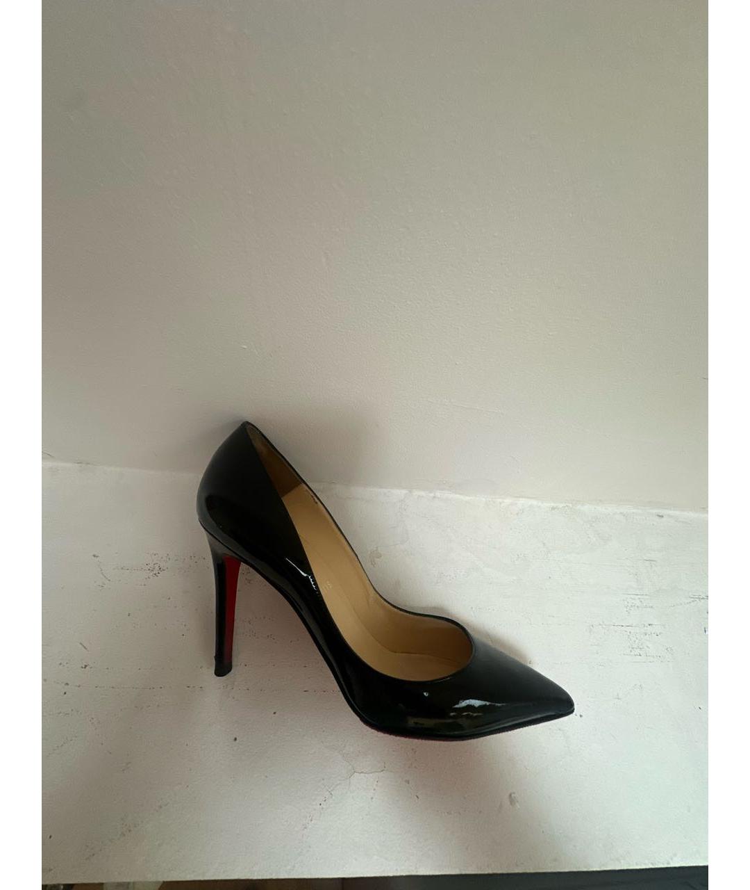CHRISTIAN LOUBOUTIN Черные туфли из лакированной кожи, фото 5
