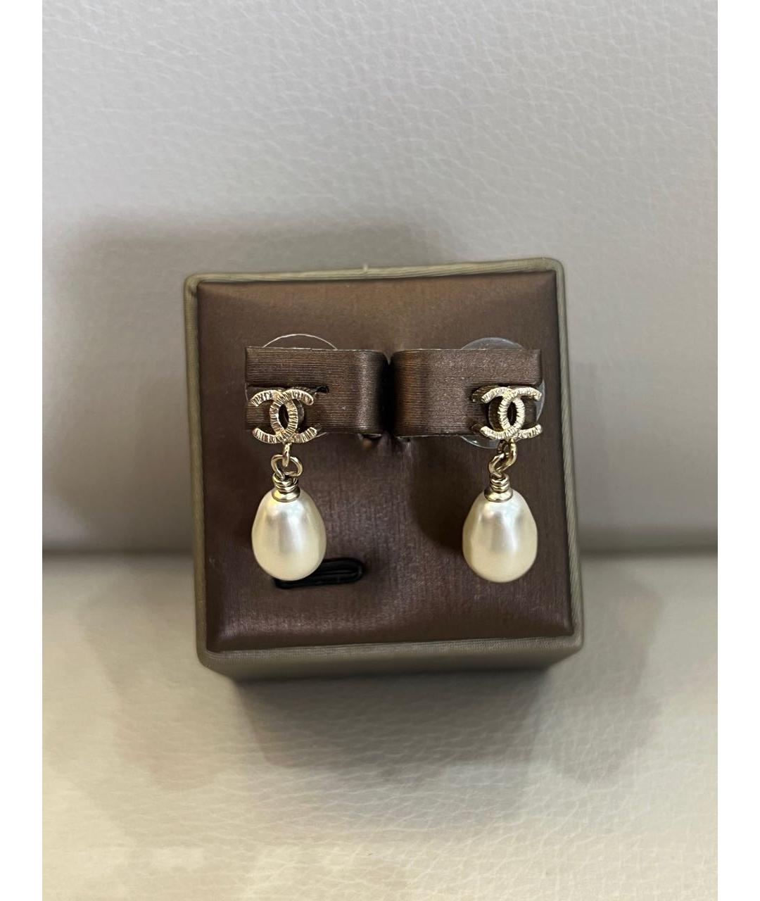CHANEL Серебряные серьги, фото 4