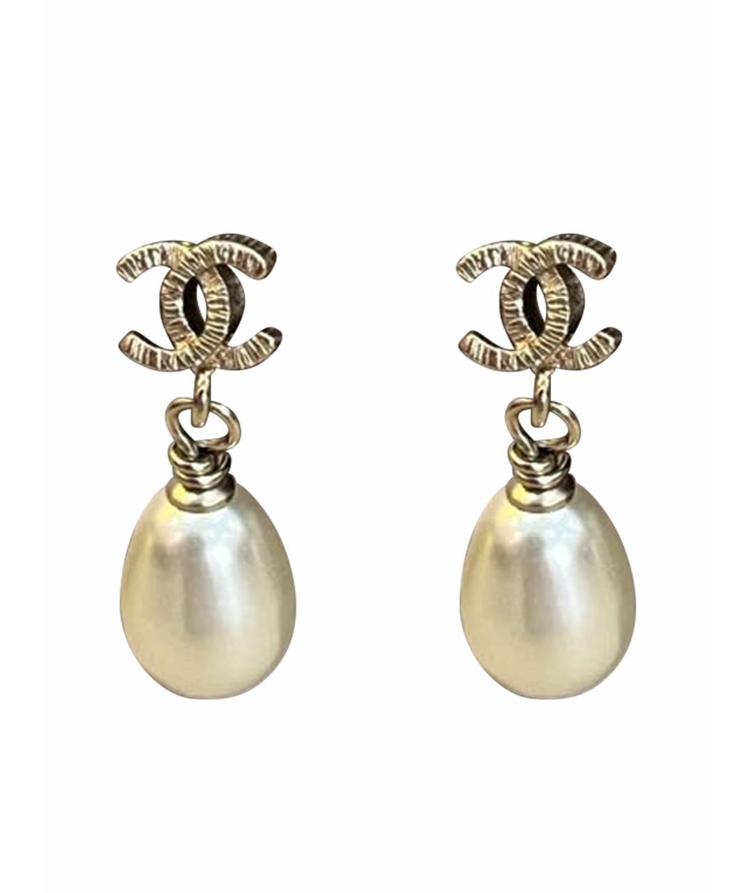 CHANEL Серебряные серьги, фото 1