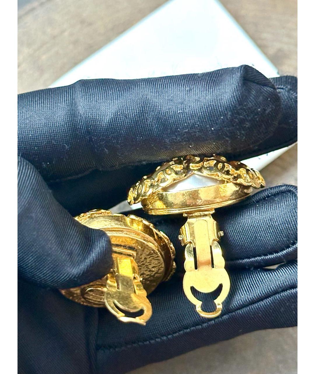 CHANEL Золотые серьги, фото 5