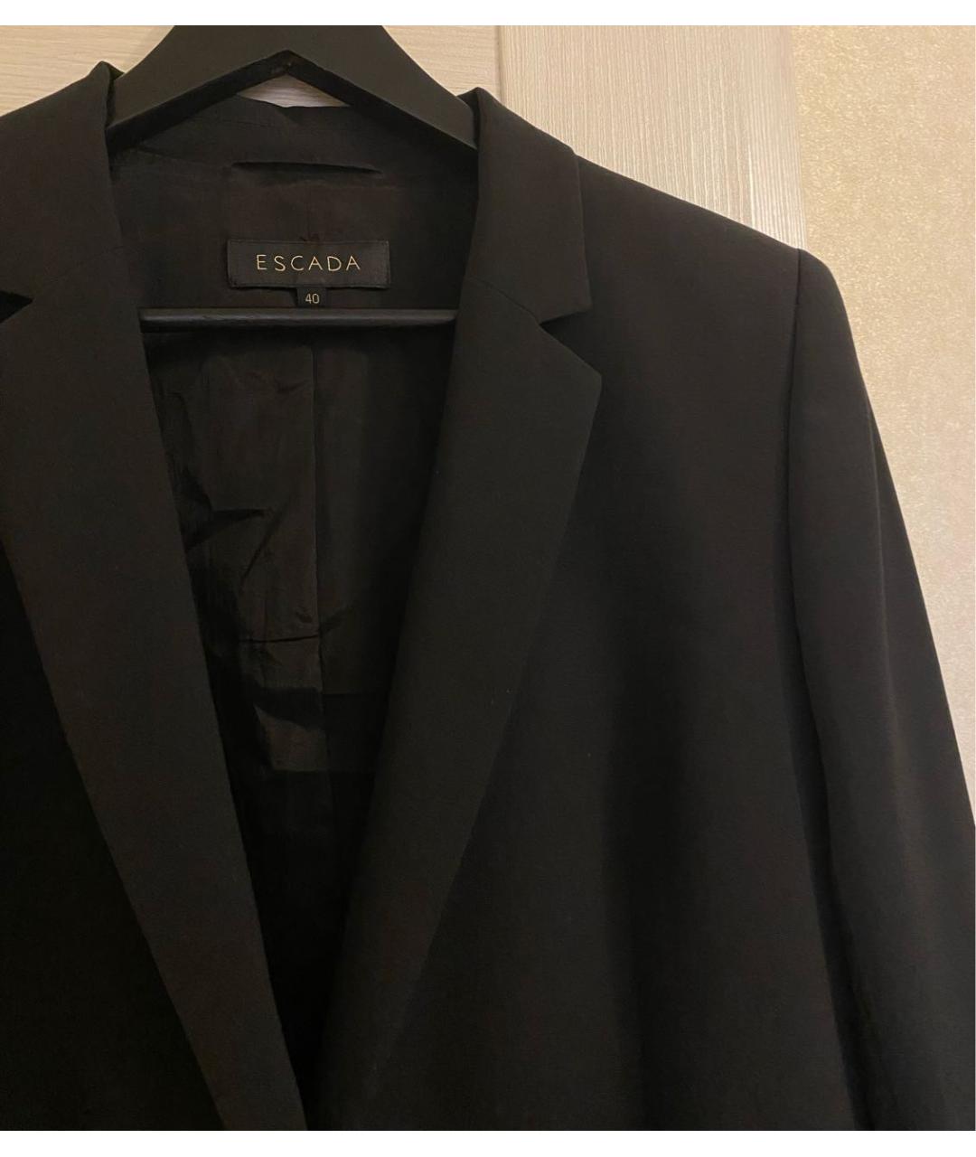 ESCADA Черный шерстяной жакет/пиджак, фото 6