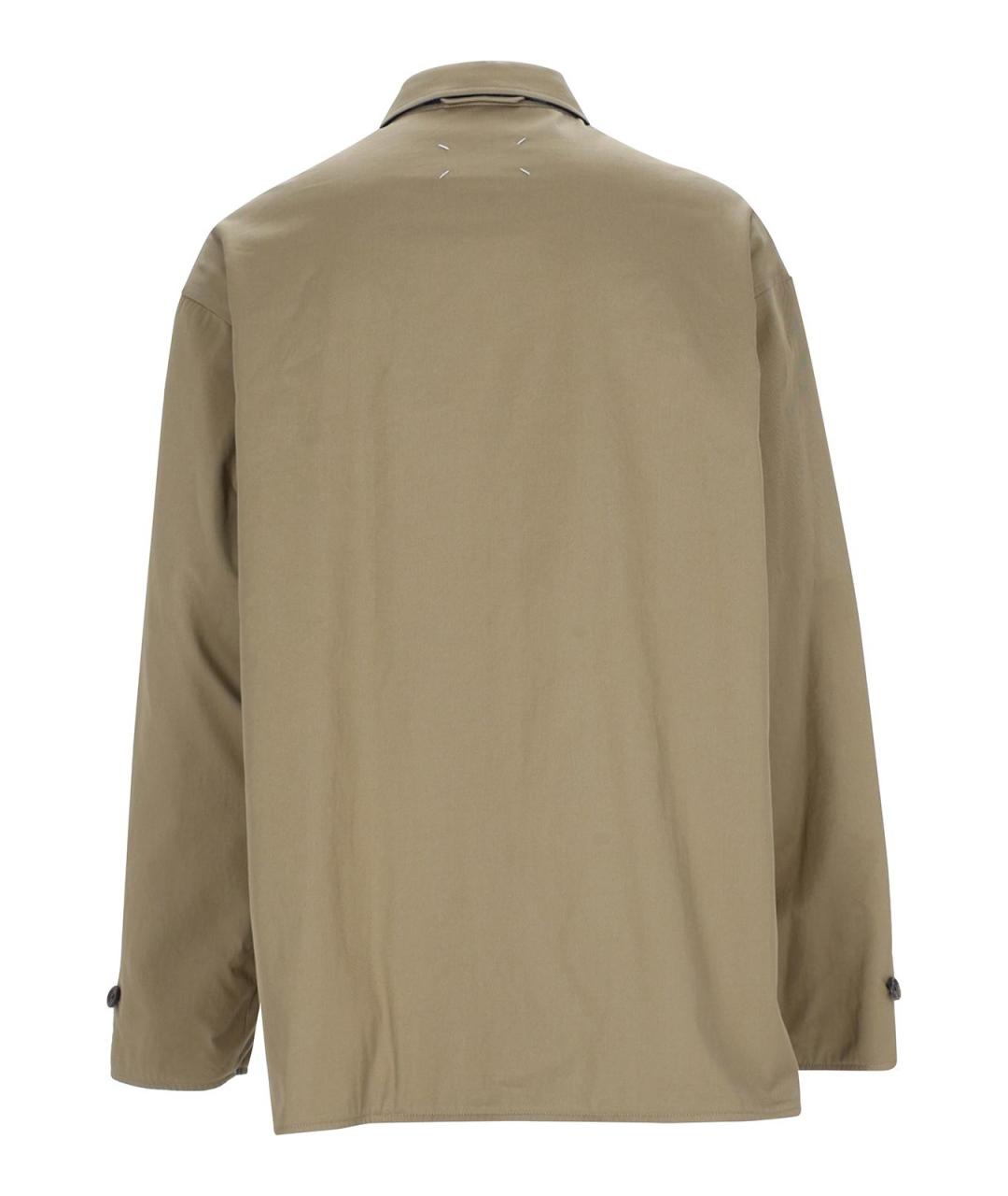 MAISON MARGIELA Бежевая хлопковая куртка, фото 2