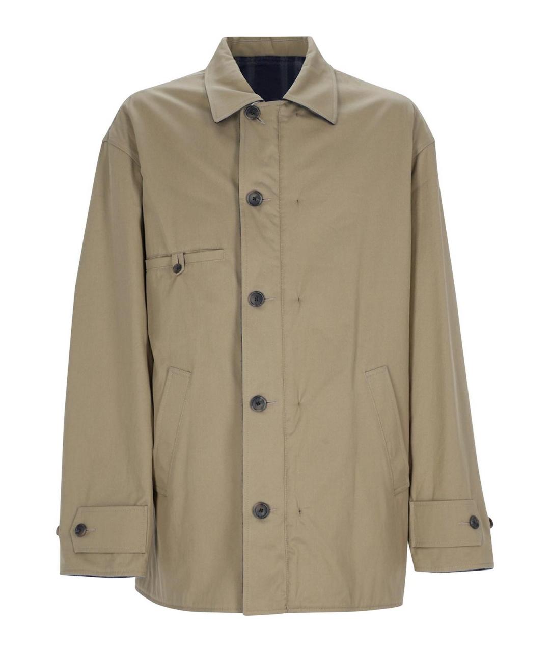 MAISON MARGIELA Бежевая хлопковая куртка, фото 1