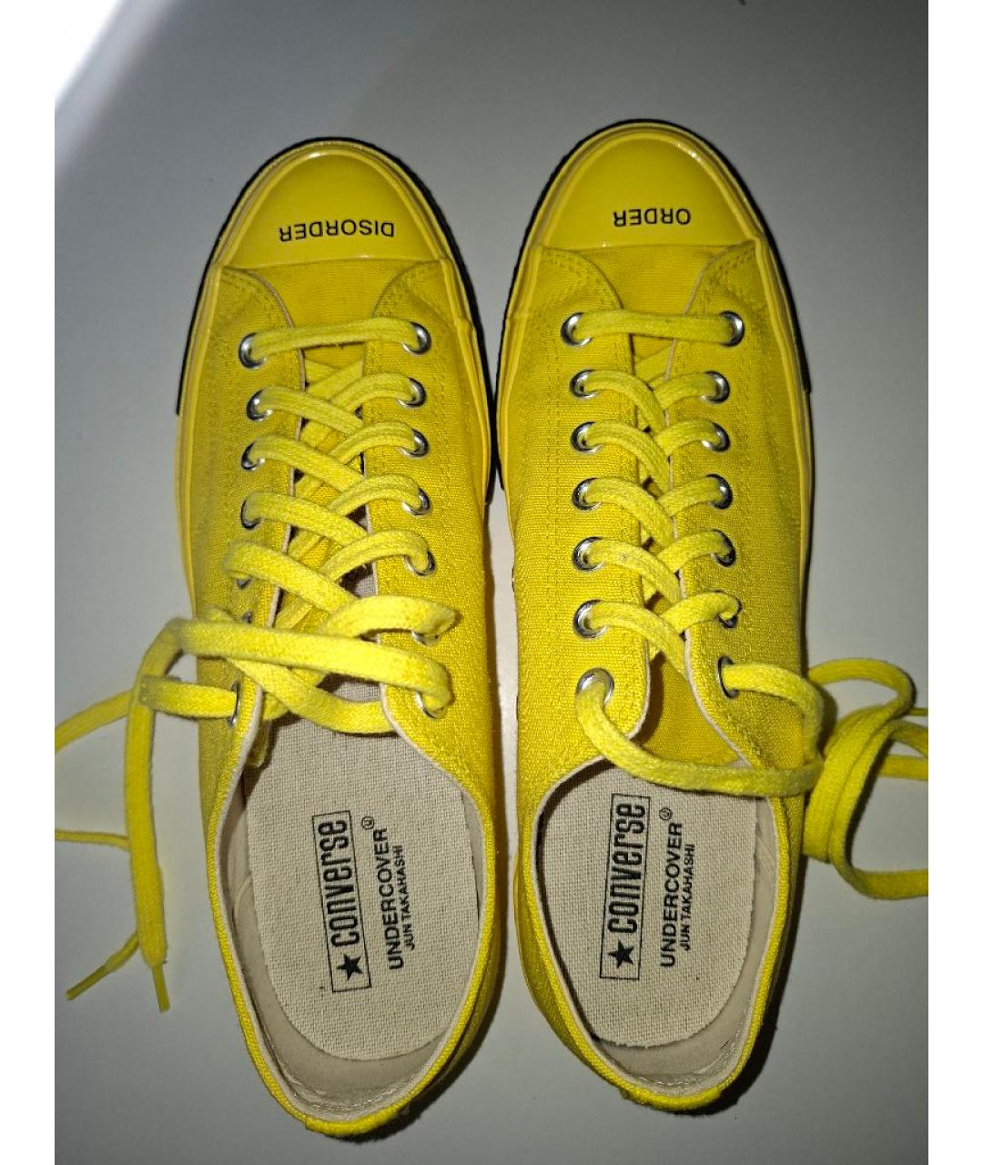 CONVERSE Желтые текстильные низкие кроссовки / кеды, фото 6