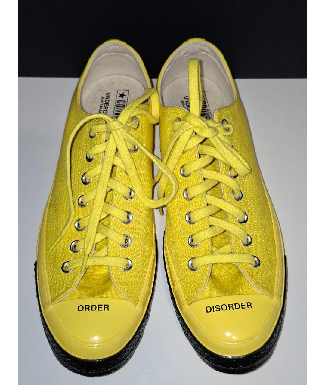 CONVERSE Желтые текстильные низкие кроссовки / кеды, фото 2