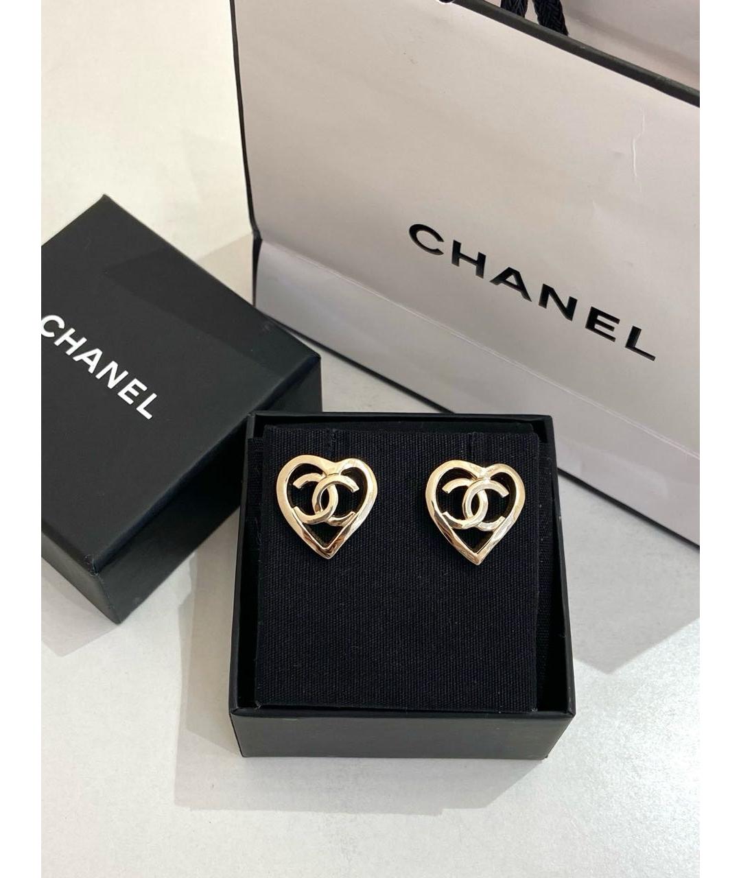 CHANEL Золотые серьги, фото 5