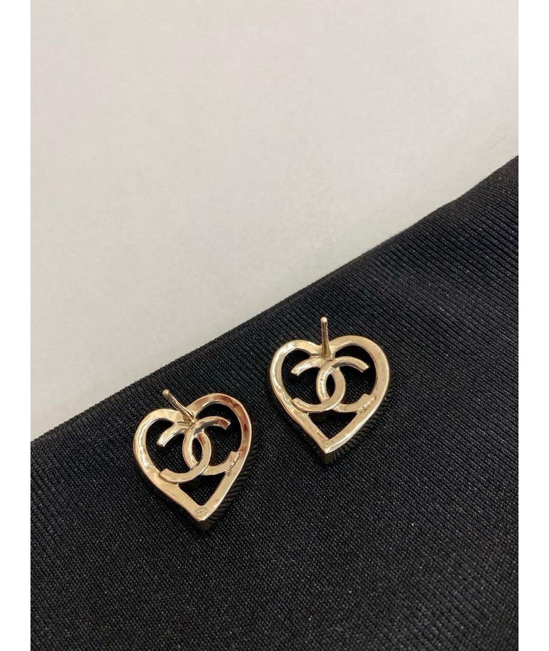 CHANEL Золотые серьги, фото 4