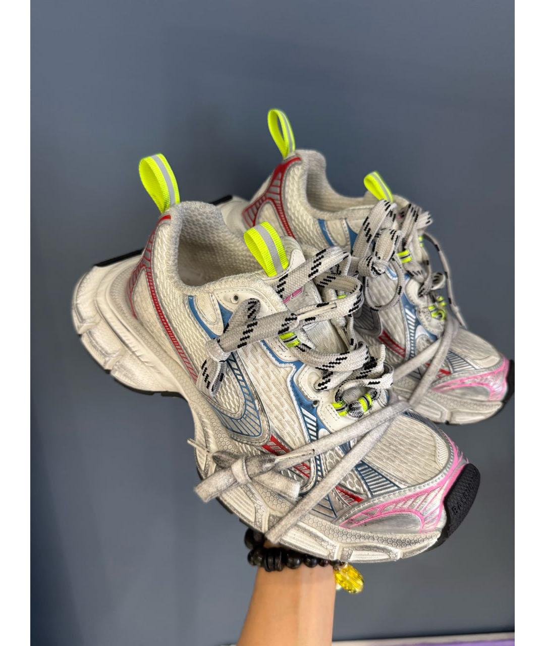 BALENCIAGA Мульти кожаные кроссовки, фото 6