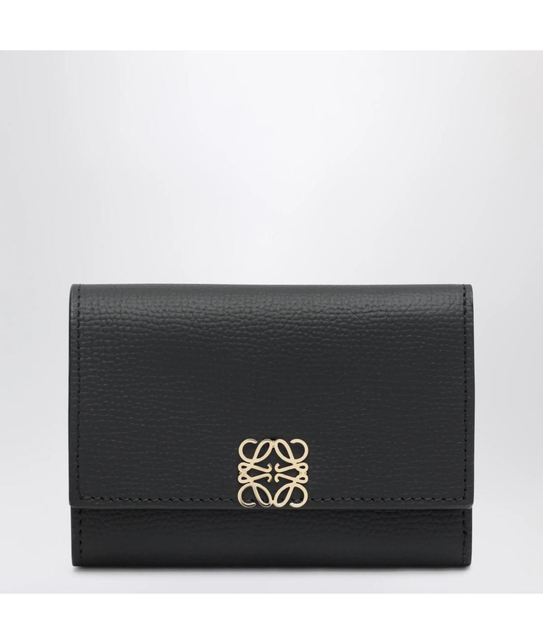LOEWE Черный кожаный кошелек, фото 3
