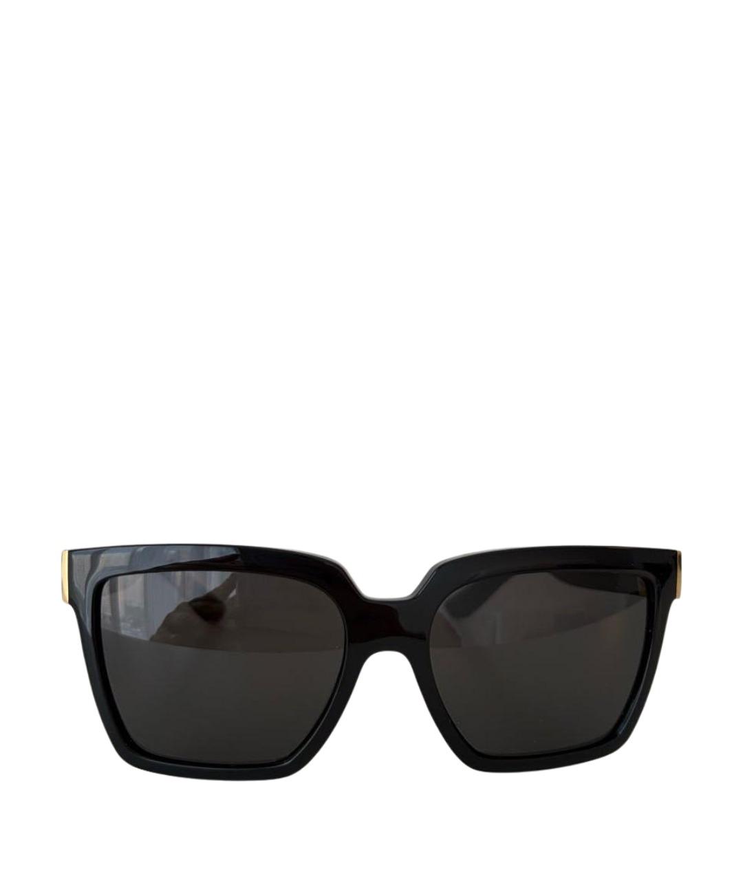 DOLCE&GABBANA Черные пластиковые солнцезащитные очки, фото 1