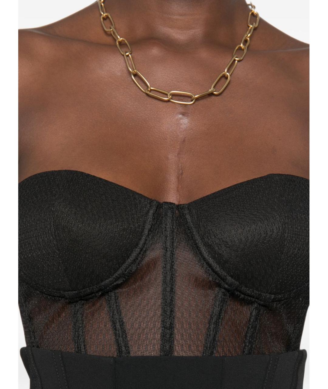ELISABETTA FRANCHI Черный корсеты, фото 4