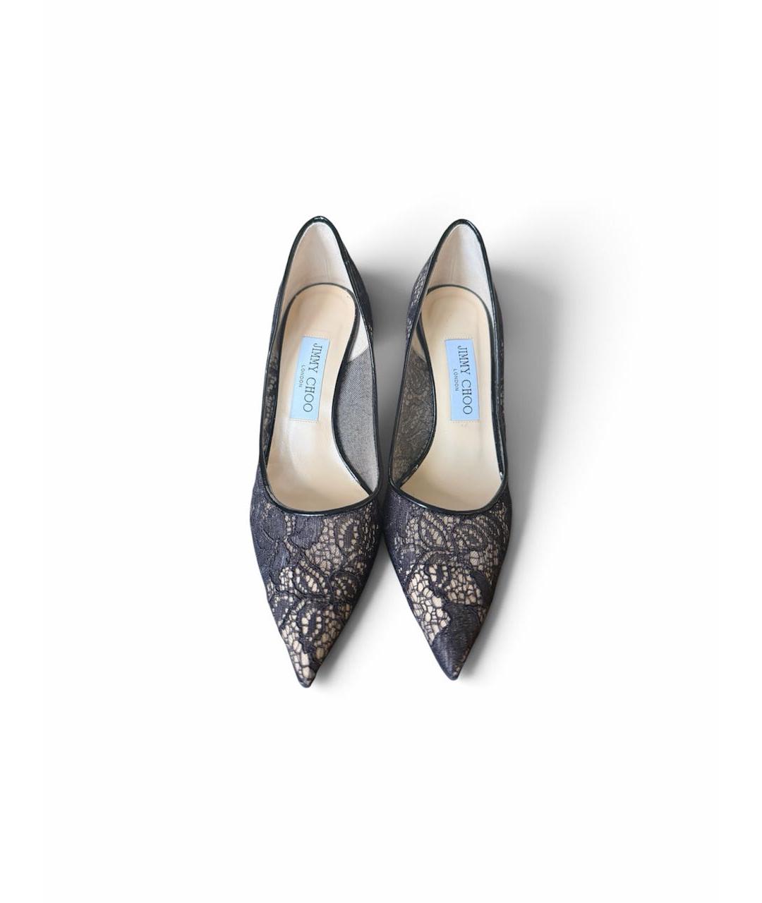 JIMMY CHOO Черные текстильные туфли, фото 2