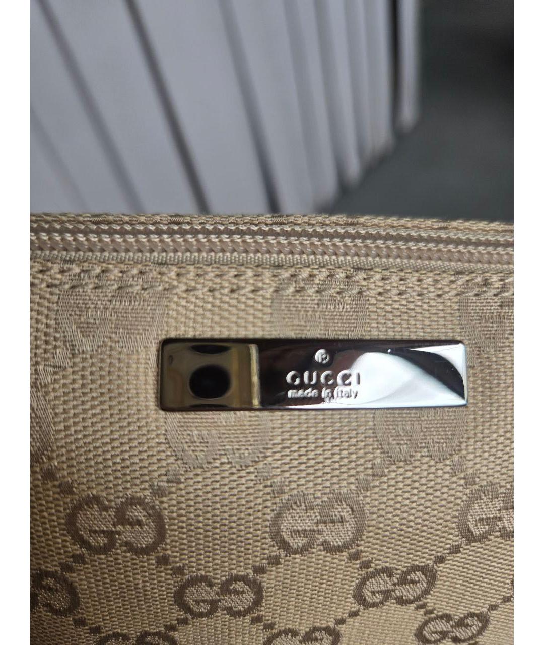 GUCCI Бежевая сумка с короткими ручками, фото 6