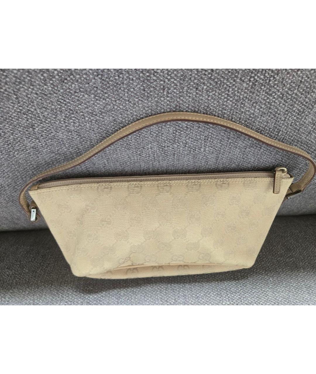 GUCCI Бежевая сумка с короткими ручками, фото 3