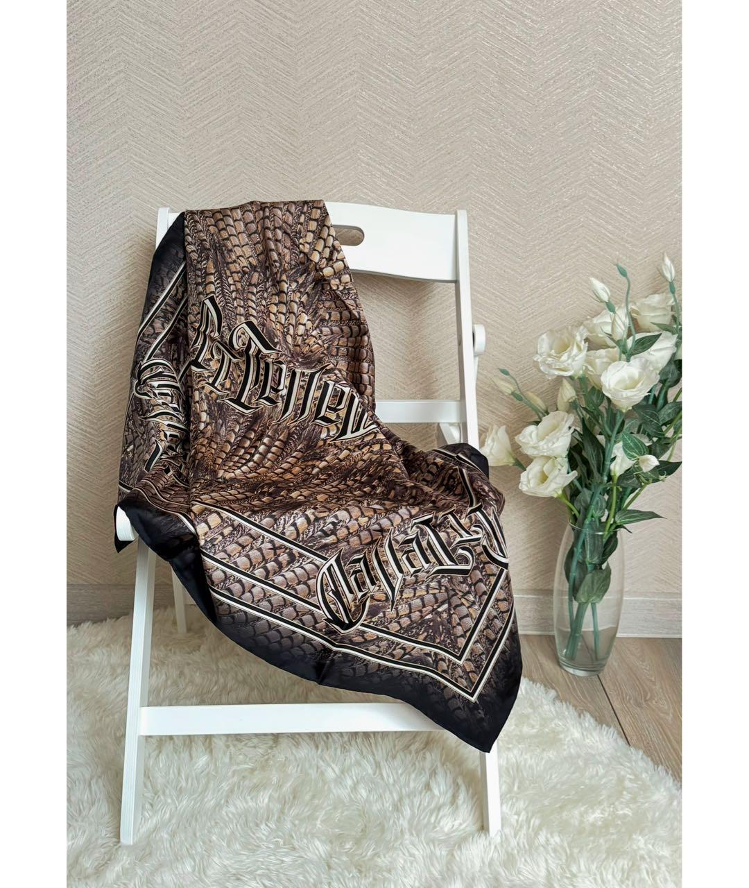ROBERTO CAVALLI Мульти шелковый платок, фото 2