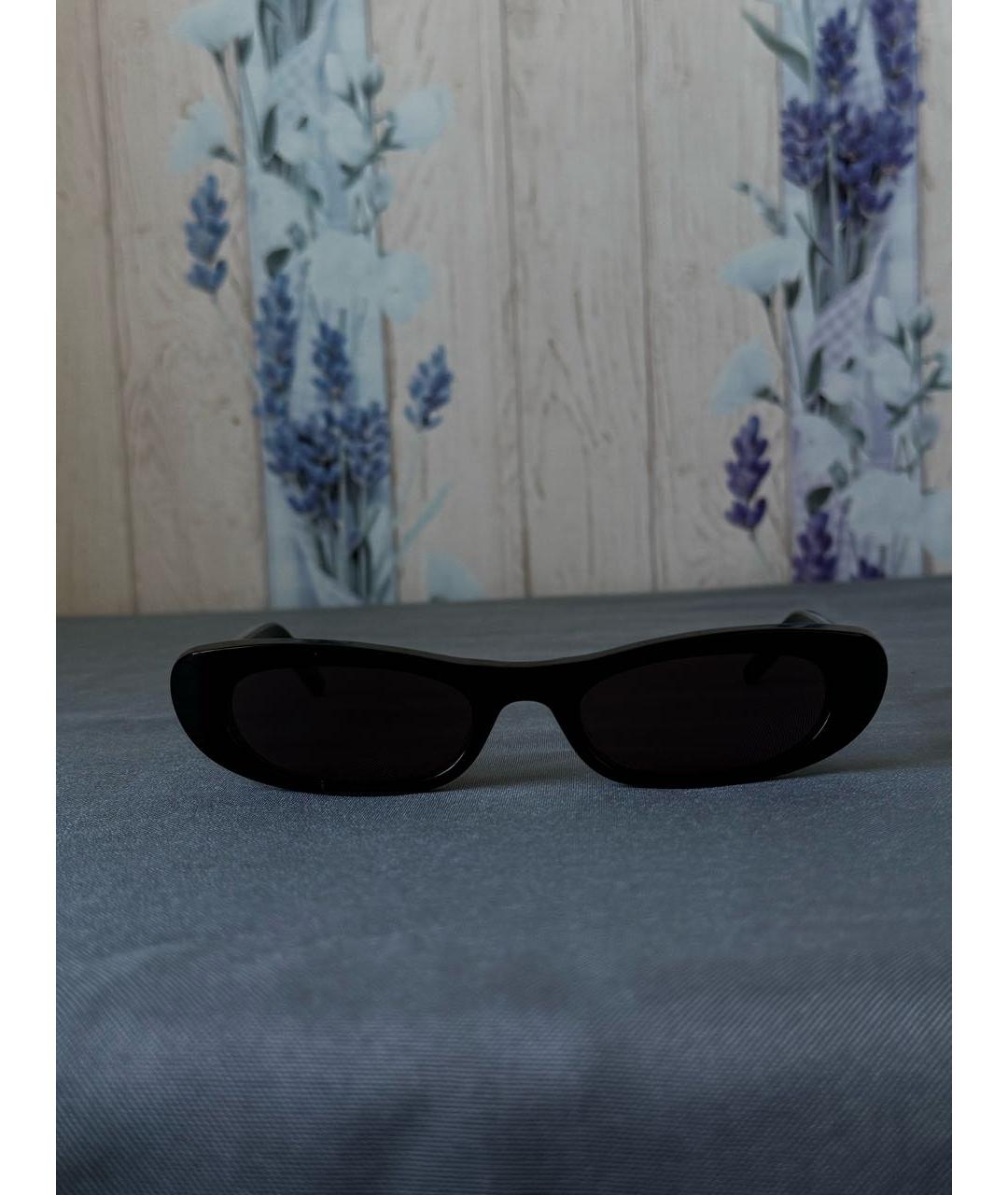 SAINT LAURENT Черные пластиковые солнцезащитные очки, фото 7