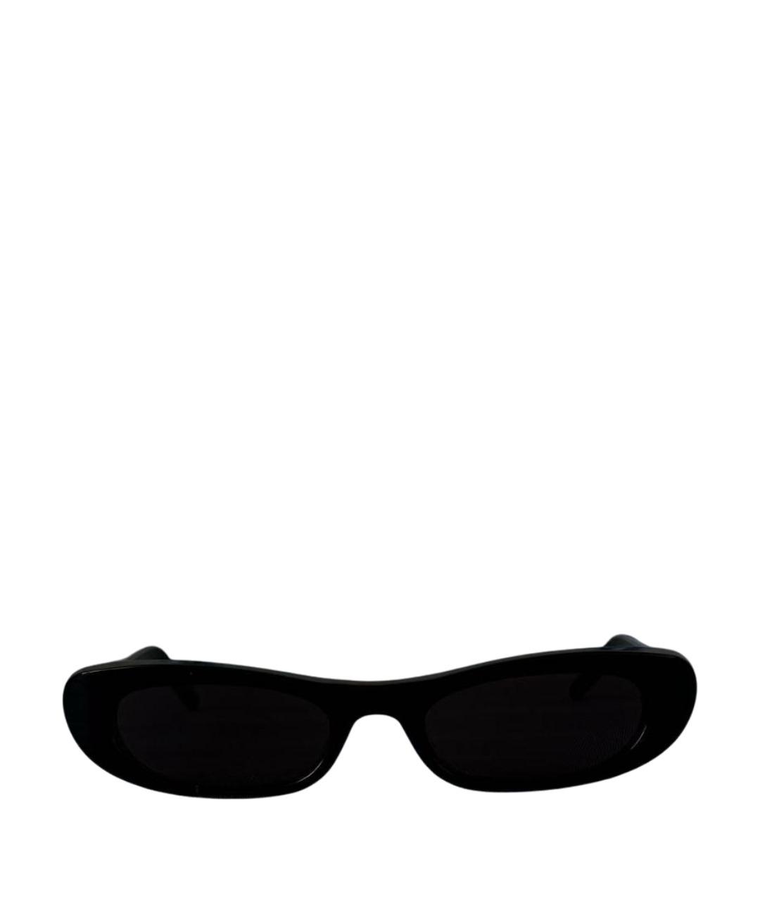 SAINT LAURENT Черные пластиковые солнцезащитные очки, фото 1