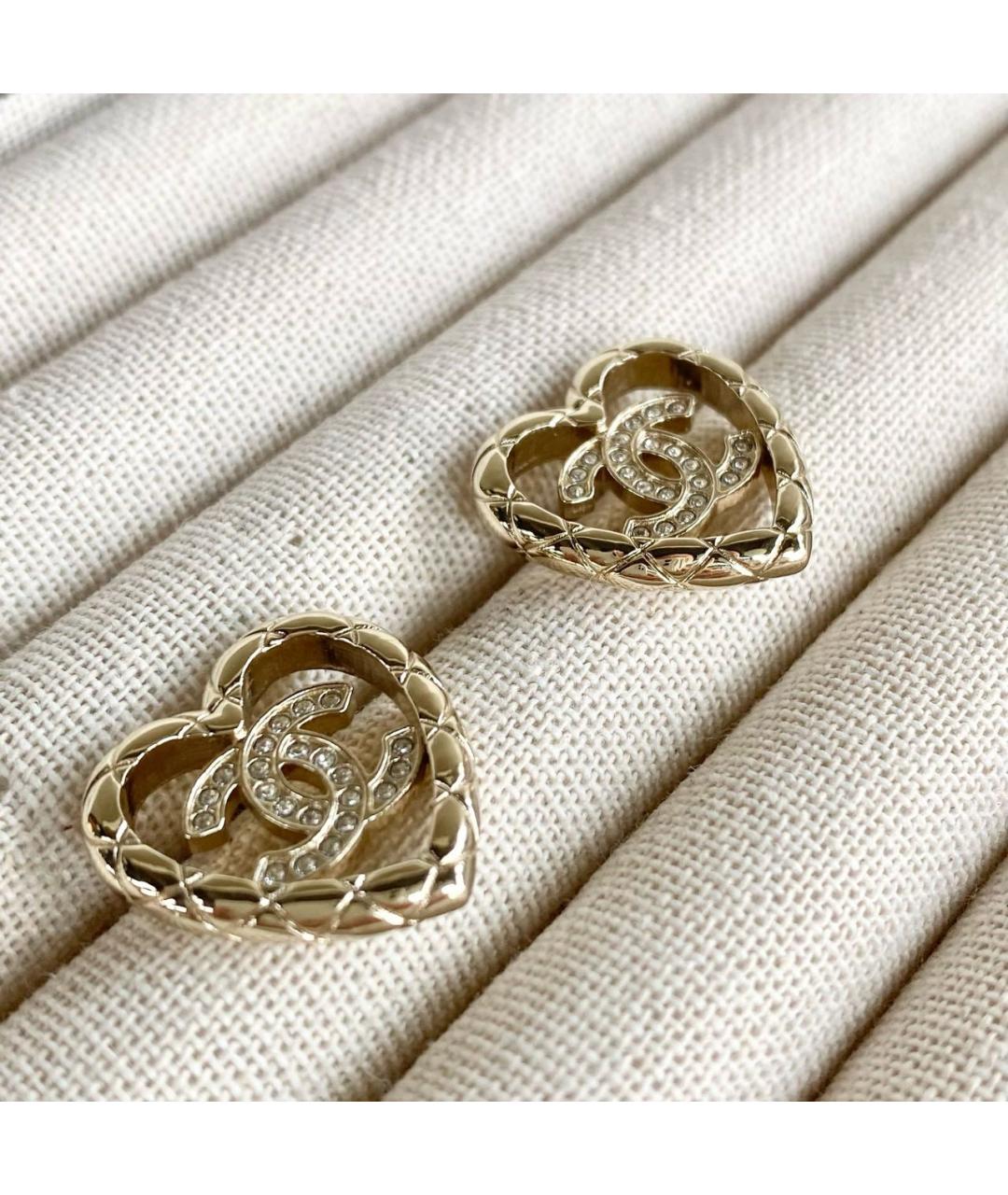 CHANEL Золотые серьги, фото 3