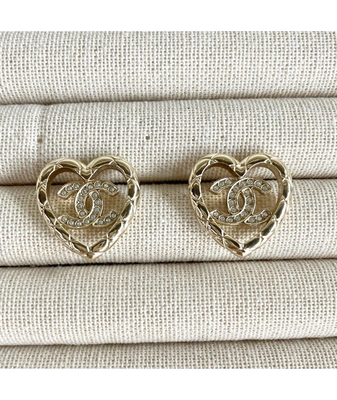 CHANEL Золотые серьги, фото 6