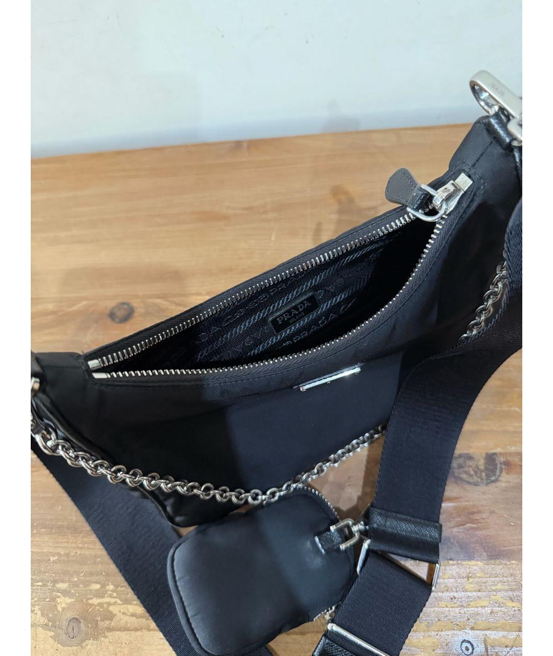 PRADA Черная сумка через плечо, фото 4