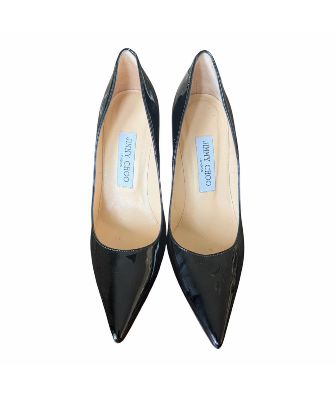 JIMMY CHOO Черные туфли из лакированной кожи, фото 2