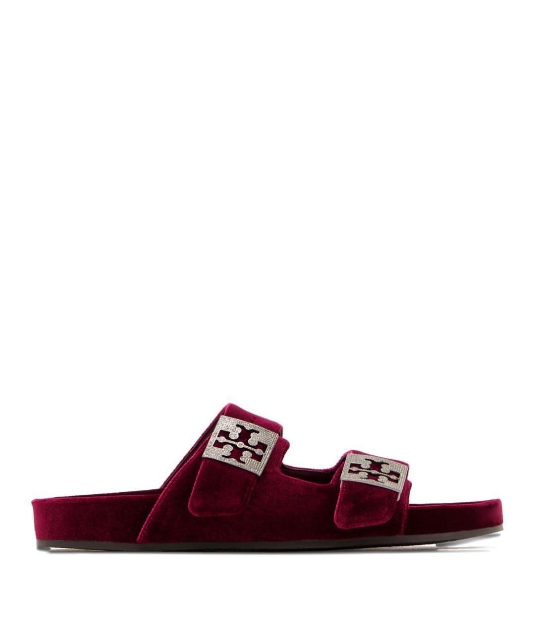 TORY BURCH Бордовые сандалии, фото 1