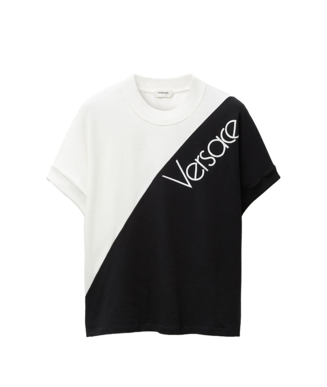 VERSACE Мульти хлопковая футболка, фото 1