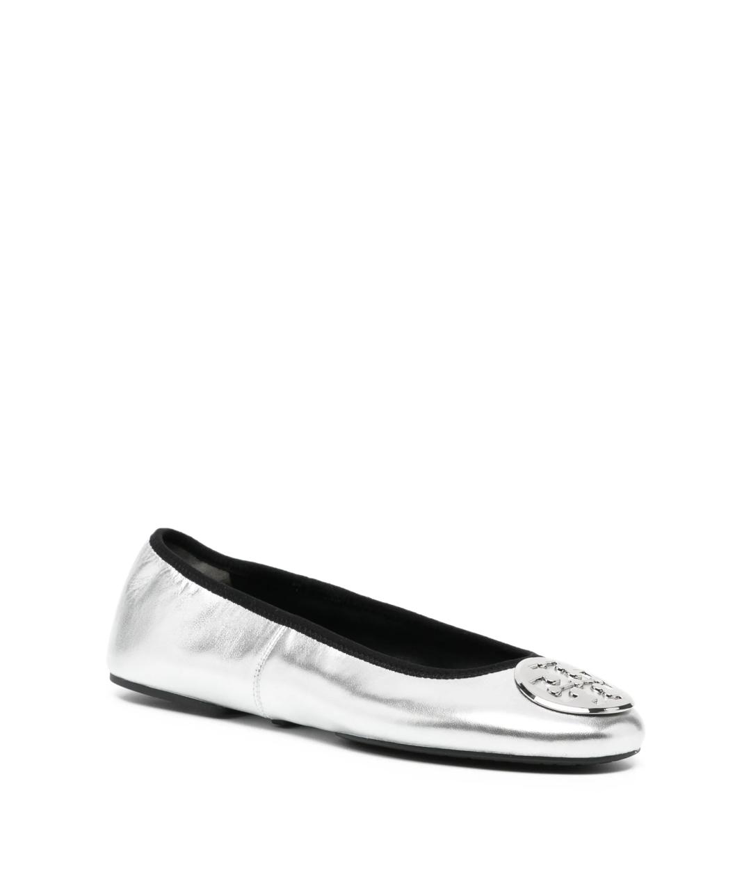 TORY BURCH Серебряные балетки, фото 2